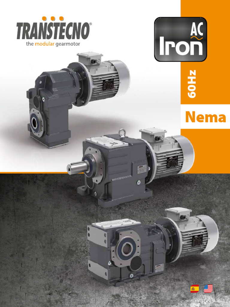 Transtecno Gearmotors Catalogue 60Hz | PDF | Manufactured Goods | Mechanics