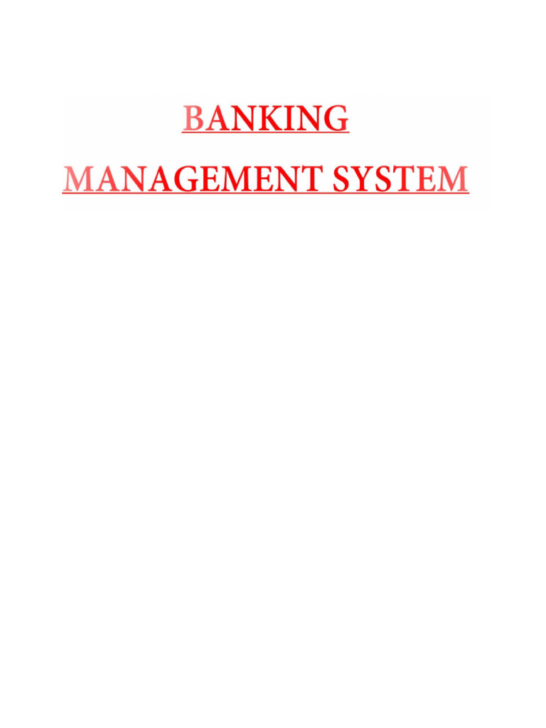 Banking Automation System Overview | PDF | Banks | Deposit Account