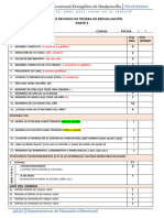 PAUTA DE REVISION Evaluacion de Conocimientos Basicos 6to