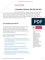 Red Nacional de Estudios Clínicos Del NCI (NCTN) - NCI