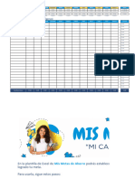 Plantilla Presupuesto Mis Metas de Ahorro