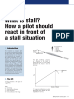 What Is Stall How A Pilot Should React in Front of A Stall Situation