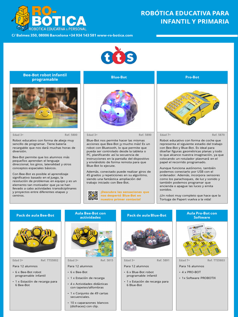 Robotica Educativa para Infantil y Primaria | PDF | Robot | Robótica
