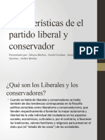 Caracteristicas de El Partido Liberal y Conservador