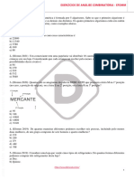 Aula de Reviso Efomm Anlise Combinatria