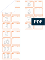 Worksheet Numbers 1 12 BW