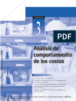 Analisis Del Comportamiento de Los Costos