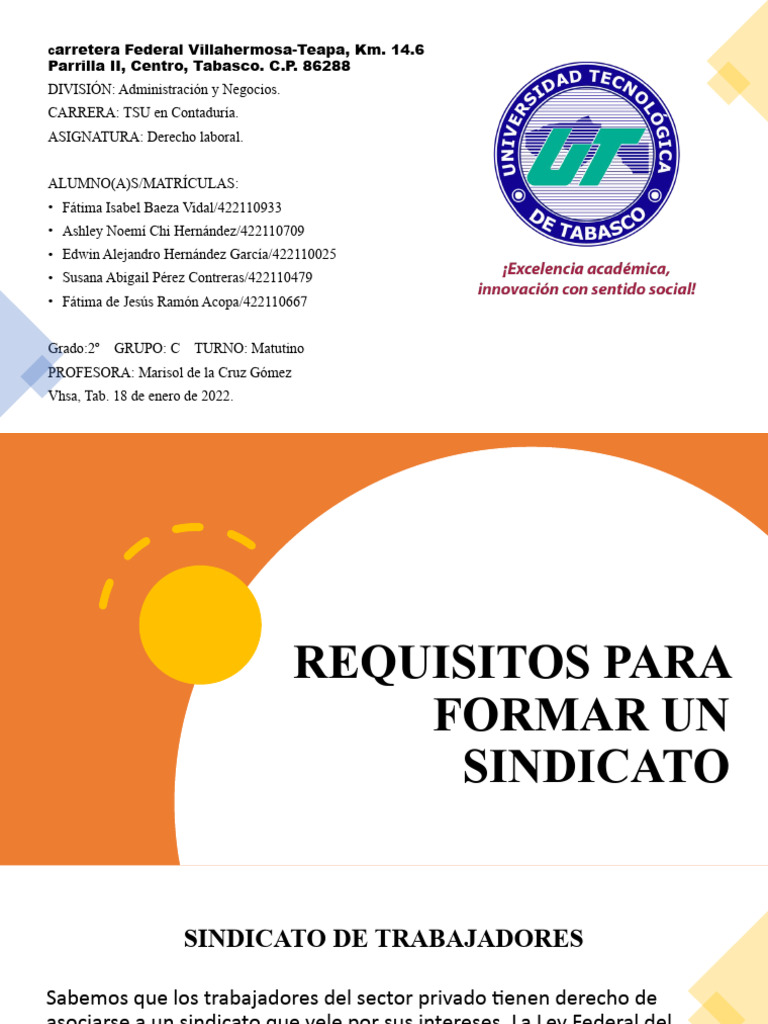 Requisitos para Formar Un Sindicato | PDF