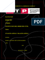 SITUACION JURIDICA Y RELACION JURIDICA - TRABAJO DE ENSAYO. INSTITUCION DEL DERECHO CIVIL.n.20