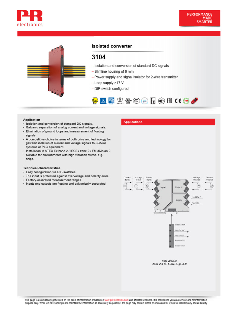 PR 3104 | PDF | Power Supply | Manufactured Goods