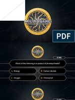 Who Wants To Be A Millionaire - Photosynthesis Revision