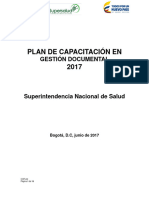 Plan de Capacit Gestion Documental 2017
