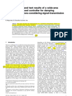 Implementation and Test Results of A Wide-Area Measurement-Based Controller For Damping Interarea Oscillations Considering Signal-Transmission Delay