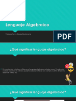 Lenguaje Algebraico - 6to