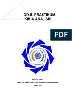 Modul Praktikum Kimia Analisis