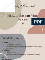 Hukum Bacaan Mim Sukun