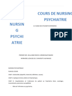 Cours de Nursing Psychiatrie - Bon