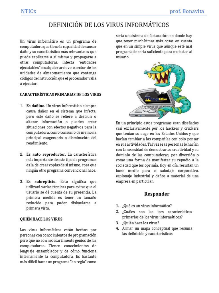 TP Virus Informático | PDF | Virus de computadora | Programa de computadora