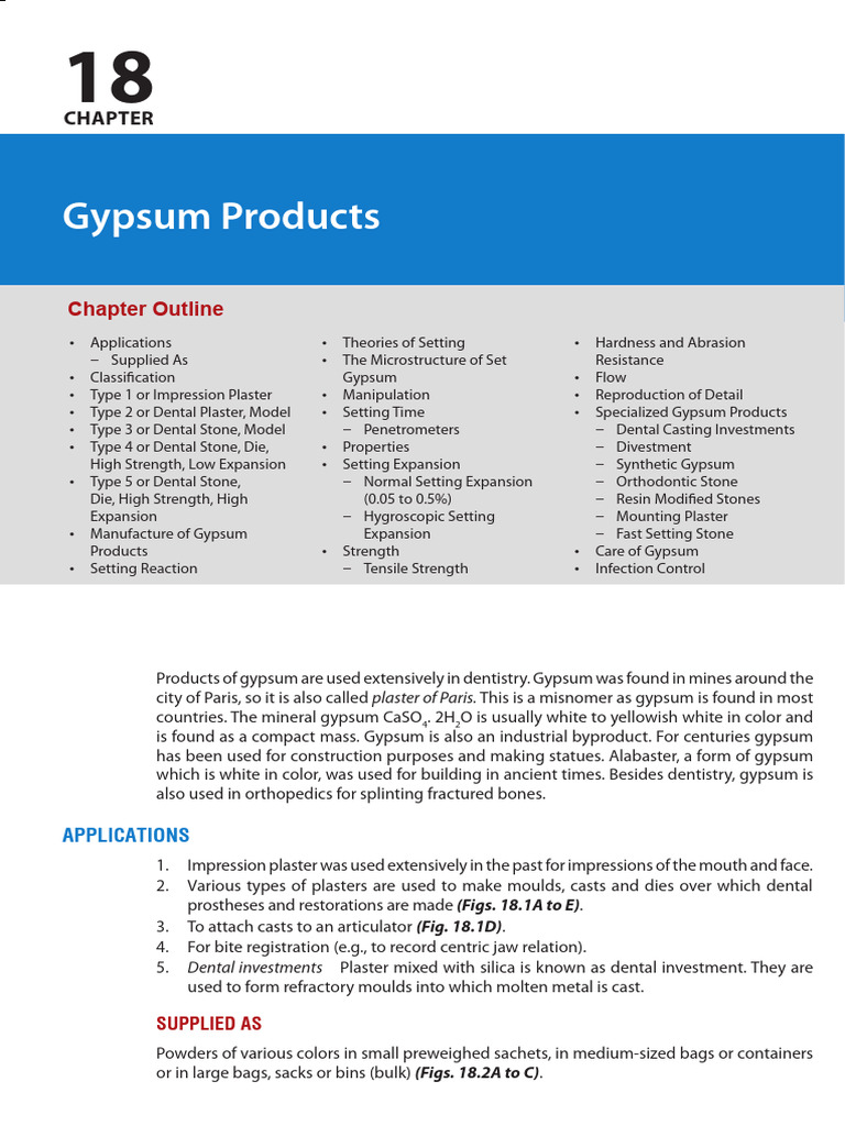 Manapallil 4ed Basic Dental Materials PDF Plaster Gypsum