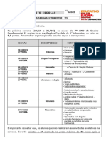 7th CRONOGRAMA AVALIAÇÕES PARCIAIS 3º TRIMESTRE