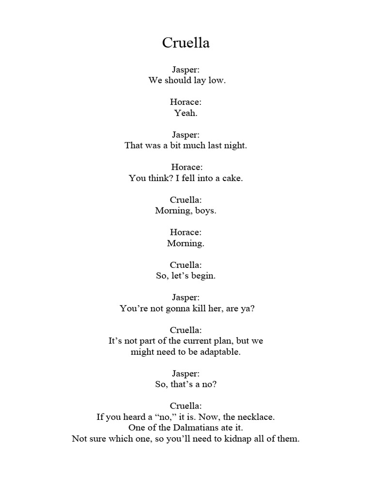 Cruella | PDF