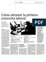 Como Afrontar La Primera Entrevista Laboral