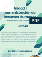 Unidad I Administración de Recursos Humanos