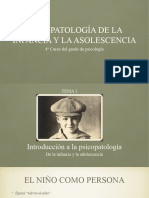 Tema 1 - Introducción A La Psicopatología Infanto-Juvenil