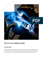 How To Use Welding Cable - 2023-10-07