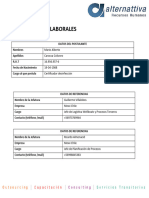 Ficha de Solicitud Referencias Laborales Post.