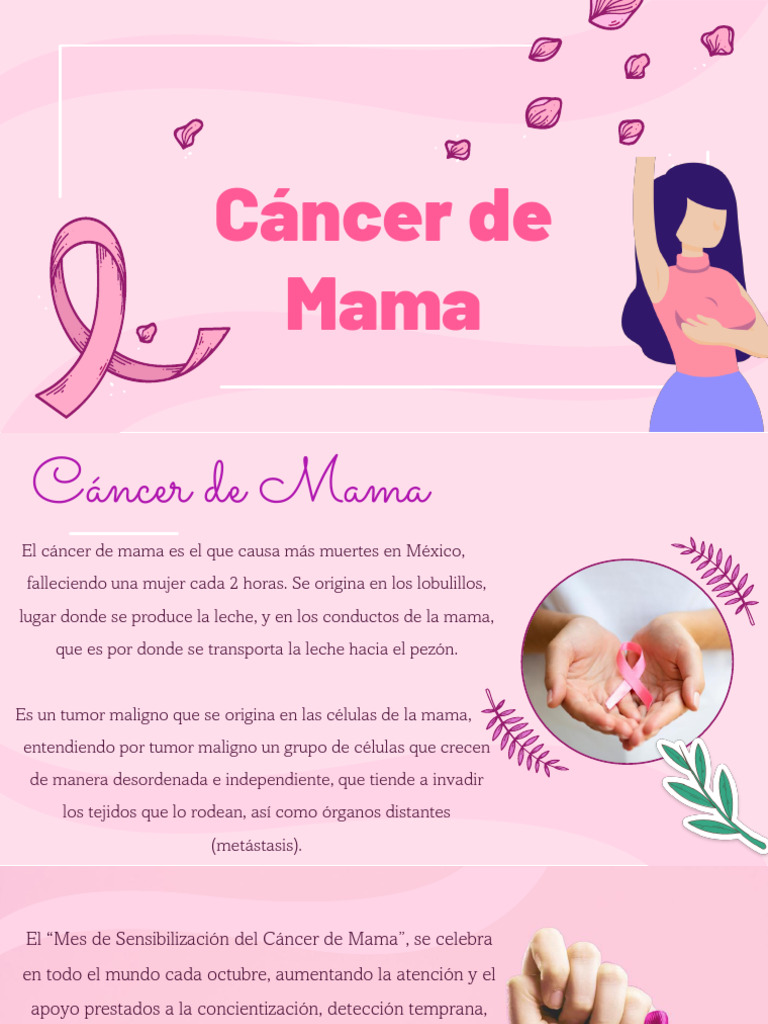 Concientización sobre el Cáncer de Mama | PDF | Cáncer de mama | Cáncer, image size:768x1024
