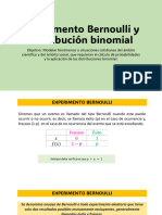 Experimento Bernoulli y Distribución Binomial