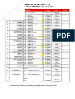 Jadwal Tarungjaya Cup