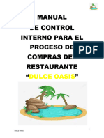 Manual de Compras Del Restaurante