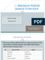 Materi Besaran Pokok Dan Besaran Turunan