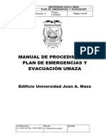 Manual de Procedimientos, Plan de Emergencia y Evacuacion Umaza r(6) (2) (2)