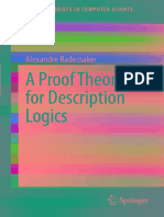 (SpringerBriefs in Computer Science) Alexandre Rademaker - A Proof Theory For Description Logics-Springer (2012)