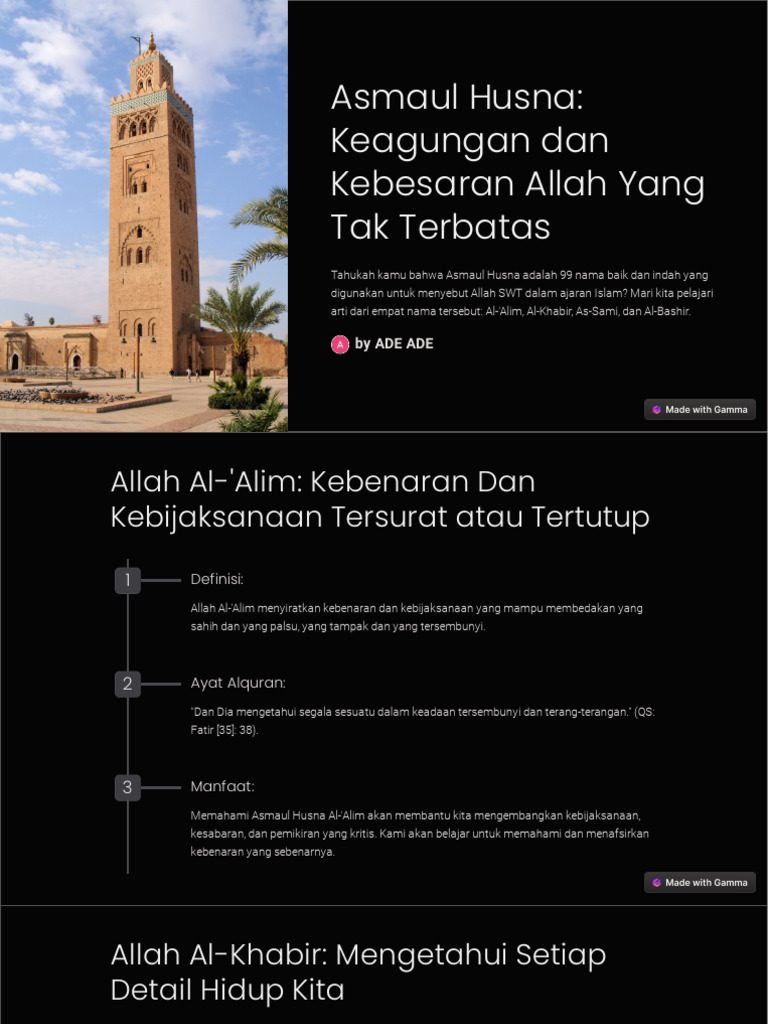Asmaul Husna Keagungan Dan Kebesaran Allah Yang Tak Terbatas Pdf