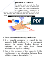 PPT1 Unit 3 DC Motor Working, Types, Torque and Speed Equation, Applications, Characteristics