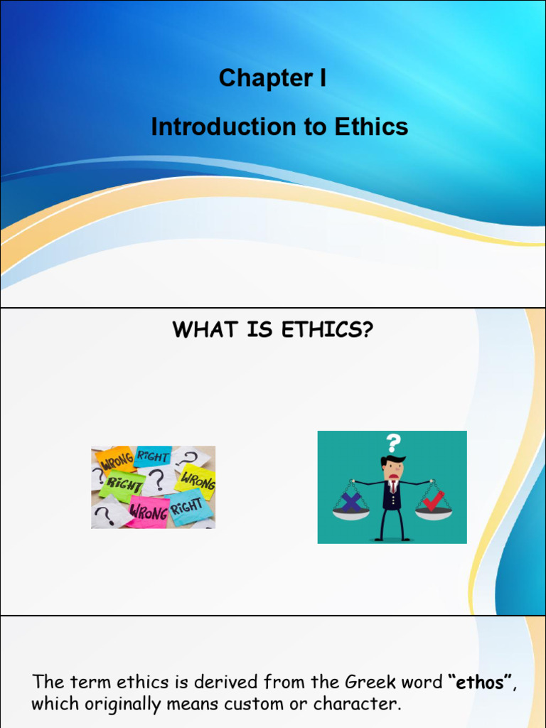 Introduction to Ethics and Morality | PDF