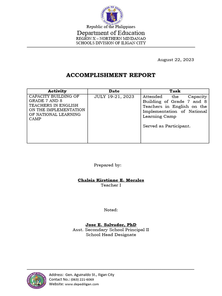Report Blank NLC PDF