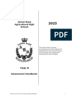 2023 JRAHS Year 9 Assessment Handbook 3 Feb 2023