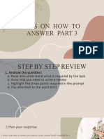Tips On How To Answer Part 3