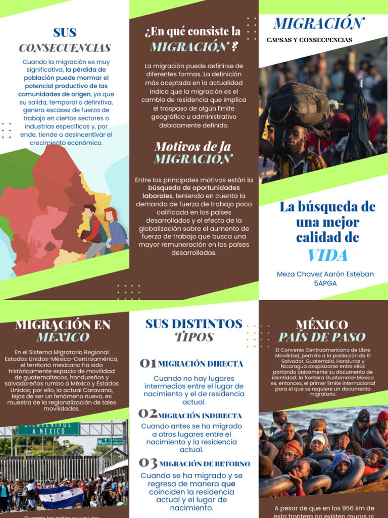 Causas y Consecuencias de la Migración | PDF | Migración humana | México