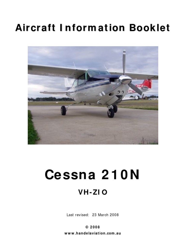 Cessna 210 Handling Notes Takeoff Landing Gear