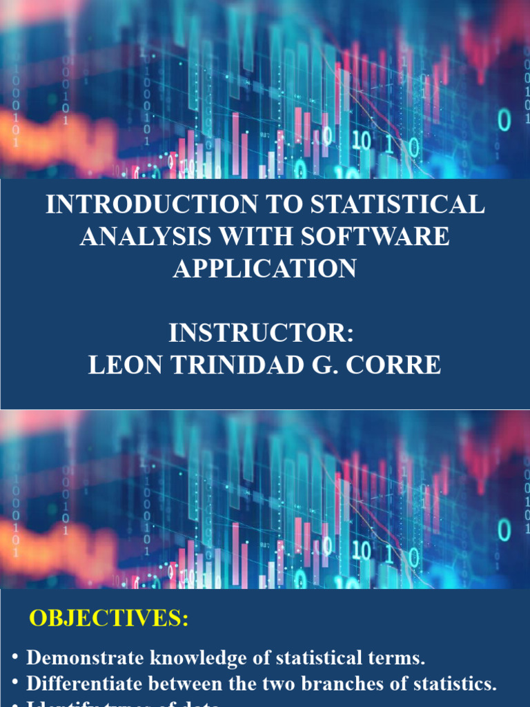 Introduction To Statistics PDF