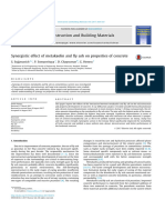 Synergistic Effect of Metakaolin and Fly Ash On Properties of Concrete