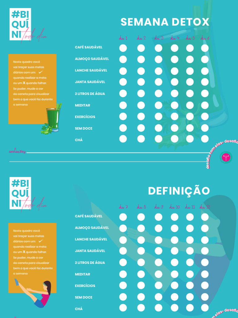 Planer semana detox pdf