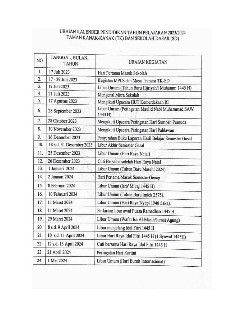 Kaldik 2023 2024 PDF