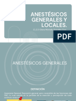 Anestésicos Generales y Locales.